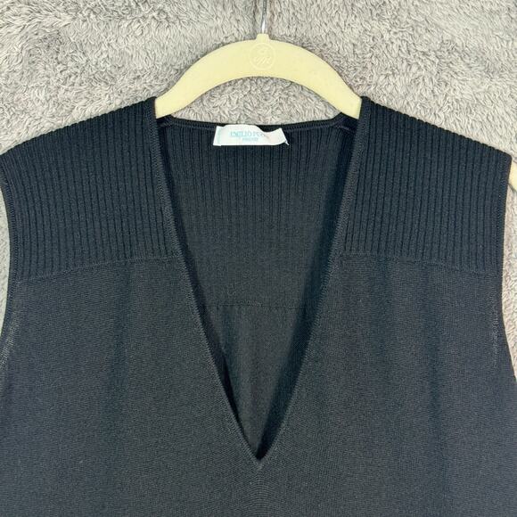 Emilio Pucci Black Virgin Wool Pullover Top Size 12 - Picture 2 of 11